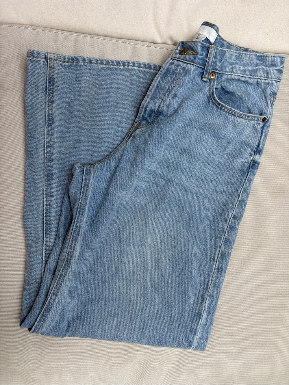 H&M Men's Straight Light Blue Denim Jeans